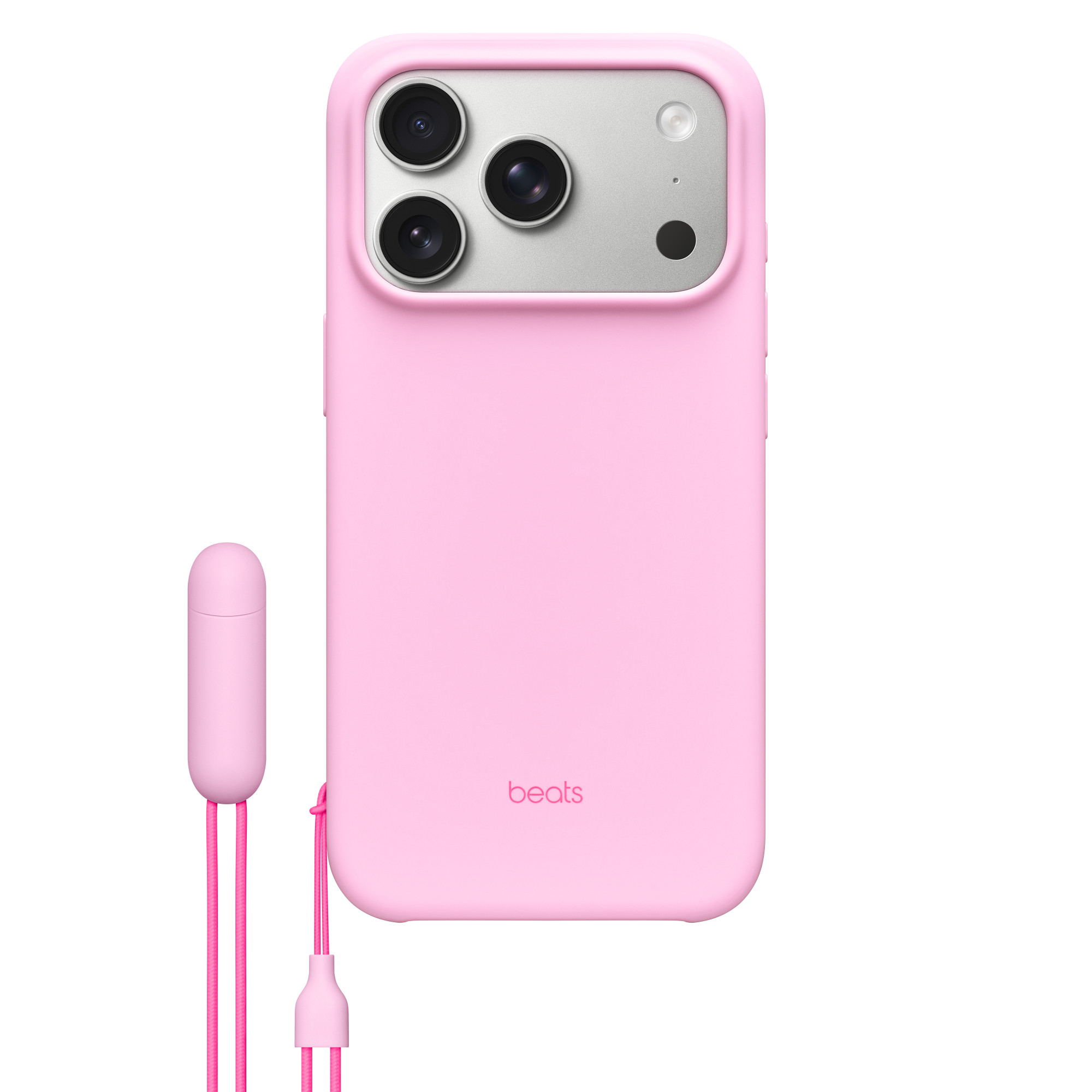 Beats iPhone 17 Pro Kickstand Case with MagSafe and Camera Control – Pebble Pink