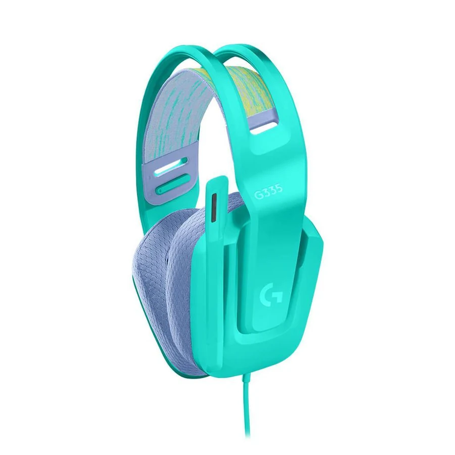 Logitech G335 Noise cancelling Gaming Headphone with microphone - Green