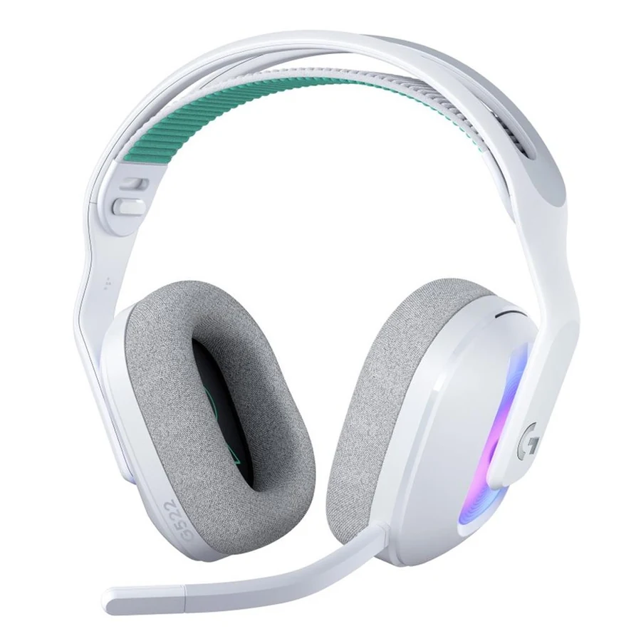 Logitech G522 Lightspeed Noise cancelling Gaming Headphone with microphone - White