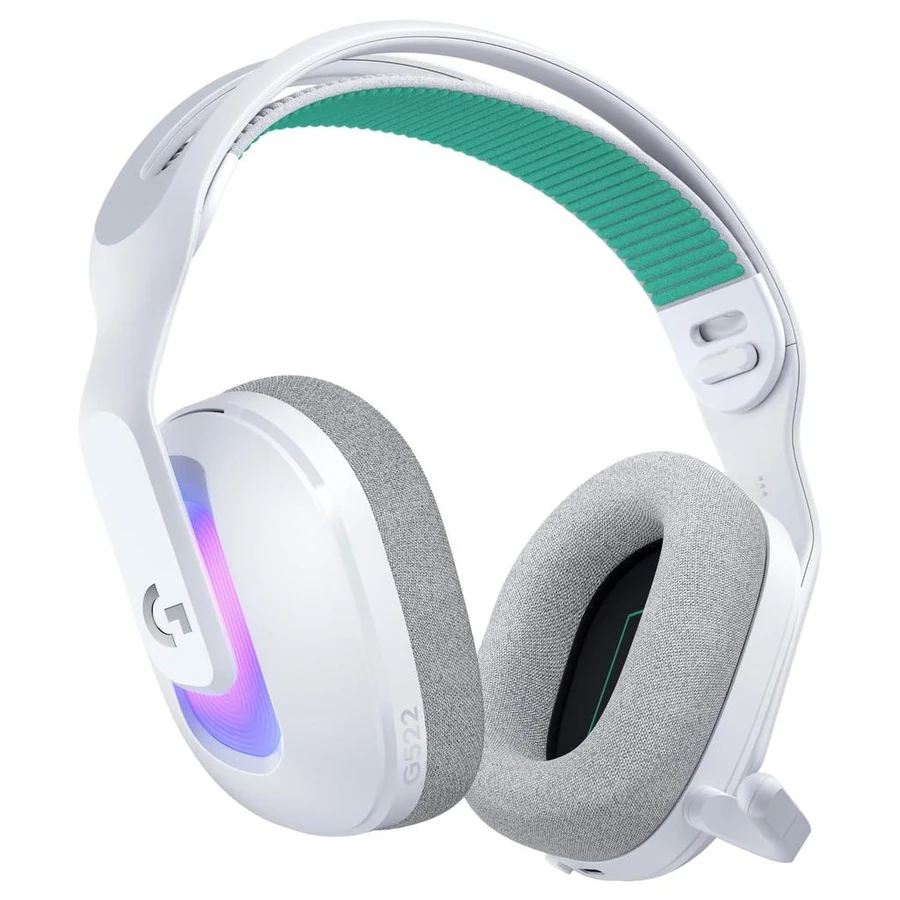 Logitech G522 Lightspeed Noise cancelling Gaming Headphone with microphone - White