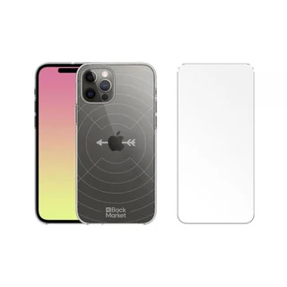 RefurbLane Case iPhone 16 Pro Max and protective screen - GRS 4.0 Recycled plastic - Transparent