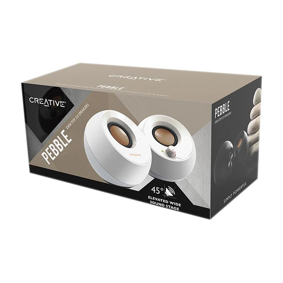 Creative Labs Pebble 2.0 speakers - White