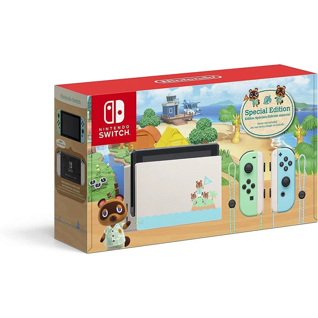 Switch 32GB - Black - Limited edition New Horizons + Animal Crossing