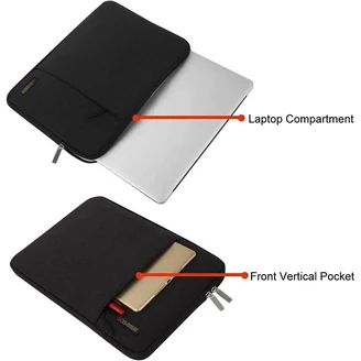 Black Tablet or Laptop Computer Sleeve - 13"