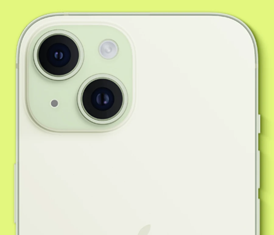 The iPhone 15 in Green.