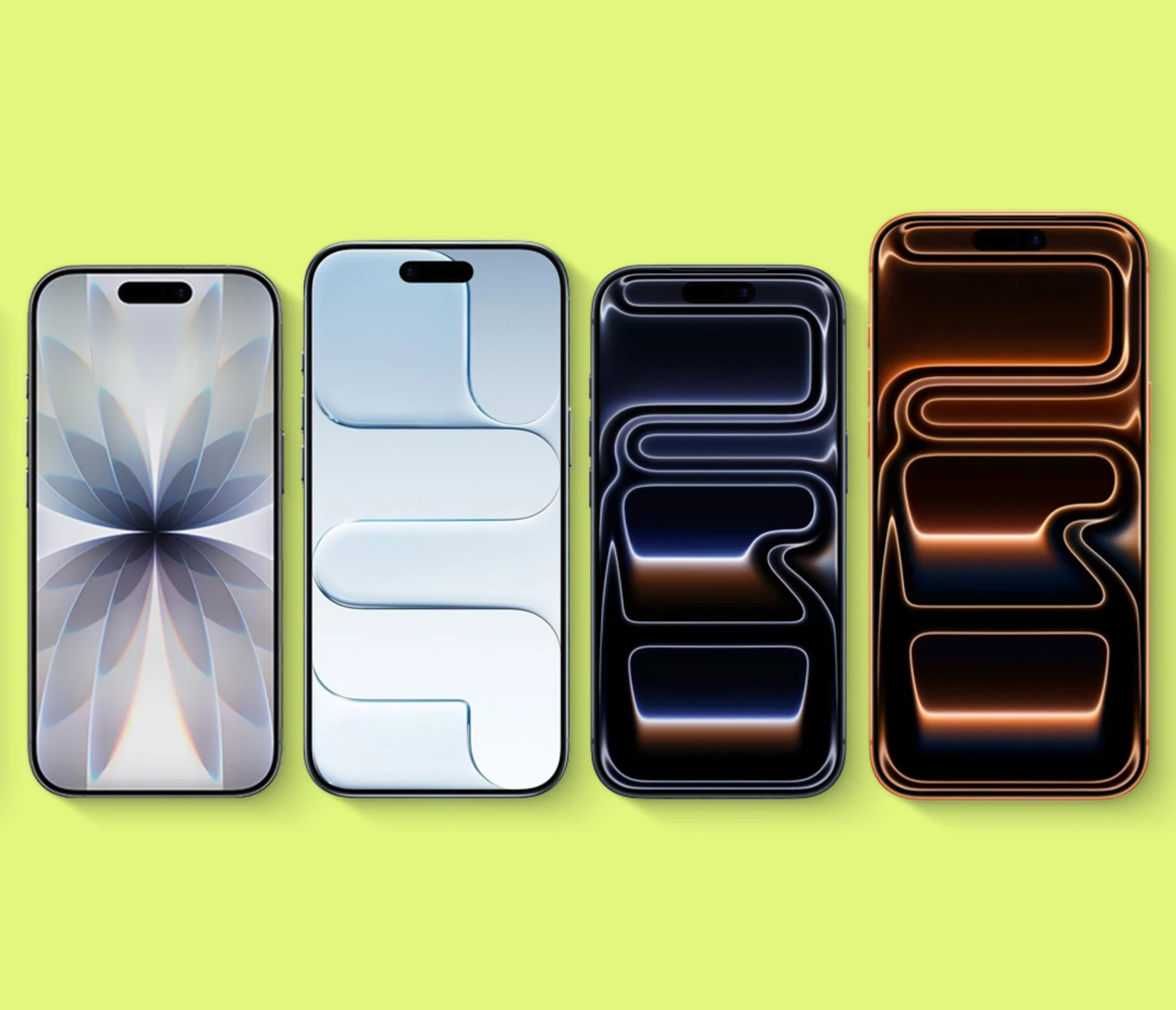 iPhone 17, iPhone Air, iPhone 17 Pro, and iPhone 17 Pro Max display comparison