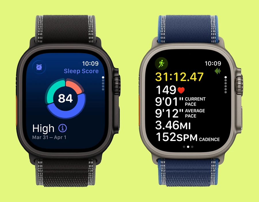 Ultra 3 showing health metrics on the display.